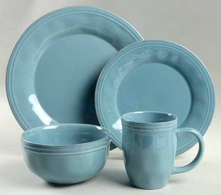 Cucina Agave Blue 4 Piece Place Setting