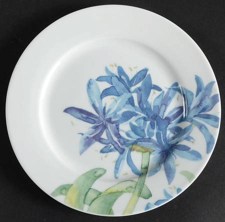 Blue Agapanthus Salad Plate