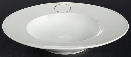 Arcadia (Gold Accent) Rim Soup Bowl by Royal Berlin
