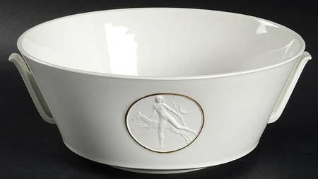 Arcadia (Gold Accent) 8" Round Vegetable Bowl by Royal Berlin