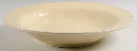 Cucina Almond Cream 14" Round Vegetable Bowl