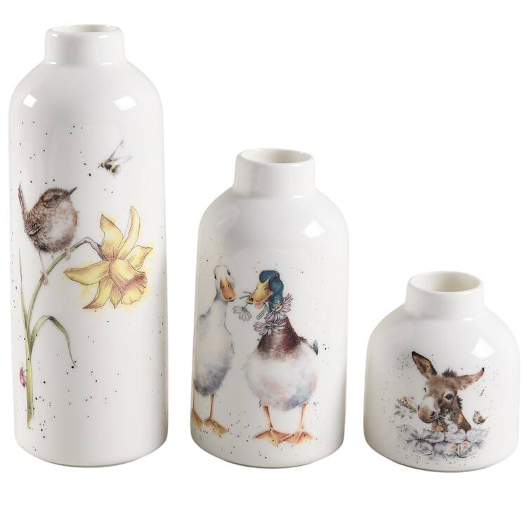 Wrendale Designs Vases - Set of 3 (VAS3, VAS5M1, VAS7)