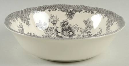 Asiatic Pheasant (Rosalie) Gray Coupe Cereal Bowl
