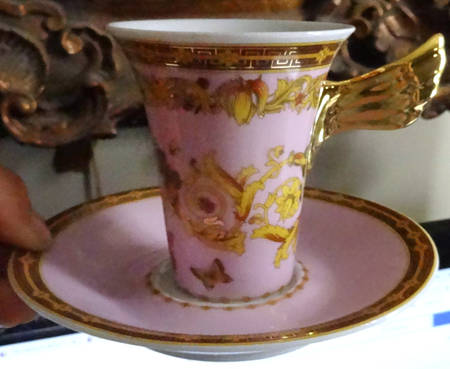 Le Jardin De Flat Cup & Saucer Set by Rutherford (Italy)