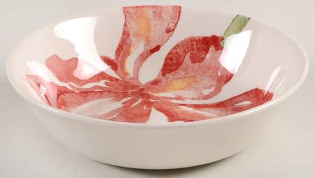 Red Iris Soup/Cereal Bowl