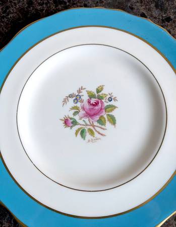 Miniver Rose Blue by Royal Cauldon