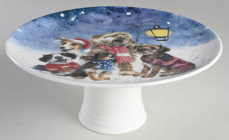 Wrendale Designs Christmas 9" Pedestal Cake Stand