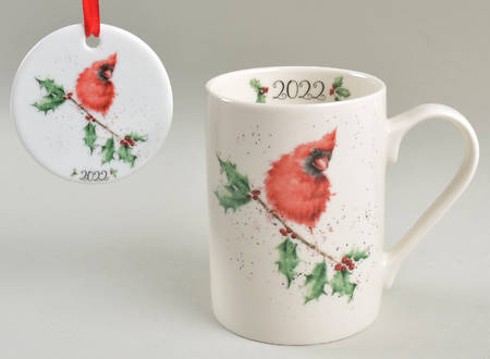 Wrendale Designs Christmas 2022 Annual Mug & Ornament Set
