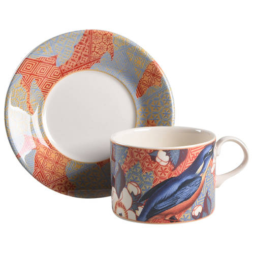 Arabesque Flat Cup & Saucer Set