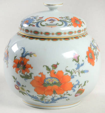Vieux Chine (Empire, Celadon) Sugar Bowl & Lid