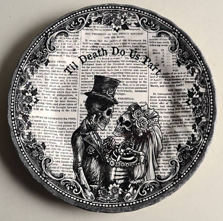 Halloween Til Death Salad Plate by Royal Wessex