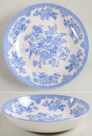 Asiatic Pheasant Blue 9" Individual Pasta Bowl