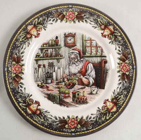 Santa's Workshop (Lantern Border) by Royal Stafford