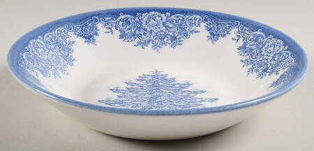 Christmas Tree-Prague Blue Soup/Cereal Bowl