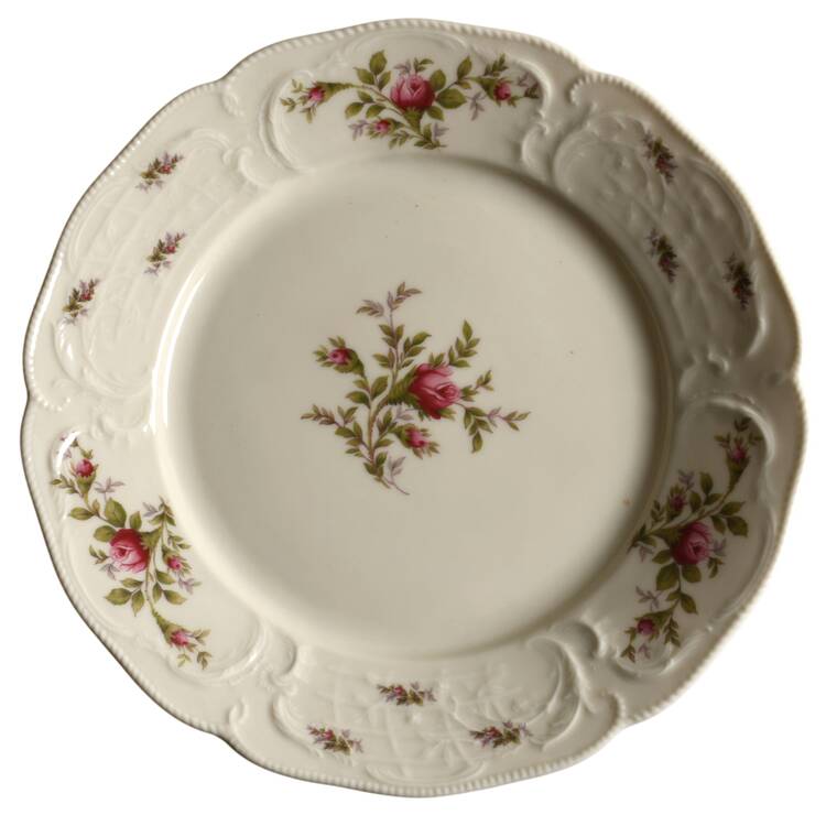 Sansoucci, Roses, Cream Background by Rosenthal - Continental