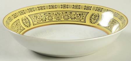 Golden Damask Fruit/Dessert (Sauce) Bowl