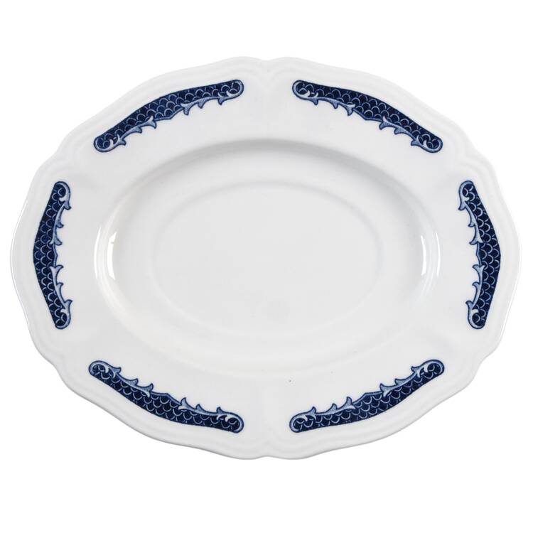 Blue Carnation Underplate for Gravy Boat
