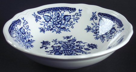 Blue Carnation Coupe Cereal Bowl