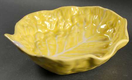 Cabbage Yellow 11" Large Salad Serving Bowl