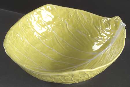 Cabbage Yellow 12" Large Salad Serving Bowl