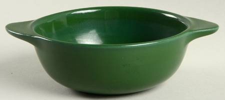 California Modern Dark Green Lugged Cereal Bowl by Santa Anita
