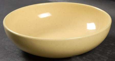 California Modern Yellow (Canary, Specks) Coupe Soup Bowl