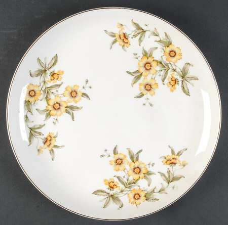Modern Susie Yellow 12" Chop Plate (Round Platter) by Santa Anita