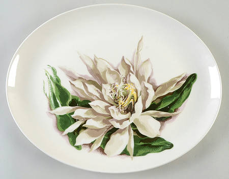 Night Blooming Cereus 13" Oval Serving Platter