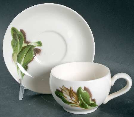 Night Blooming Cereus Flat Cup & Saucer Set