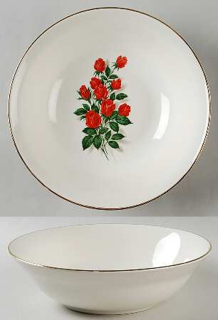 American Beauty 8" Round Vegetable Bowl by Sabin