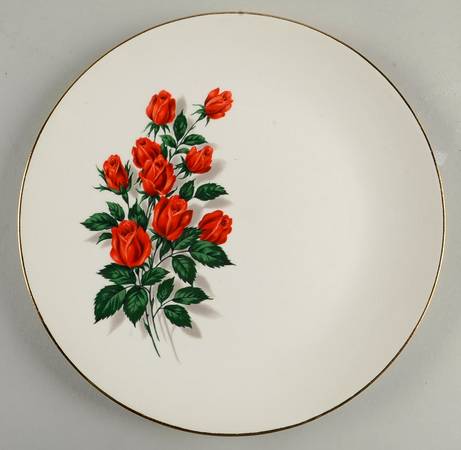 American Beauty Luncheon Plate by Sabin