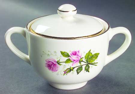 Cathy Rose (Smooth Edge) Sugar Bowl & Lid