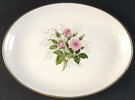 Cathy Rose (Smooth Edge) 11" Oval Serving Platter