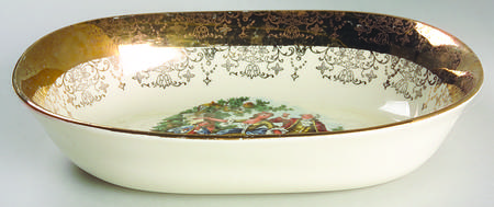 SAB1 9" Oval Vegetable Bowl