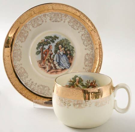 SAB1 Flat Cup & Saucer Set