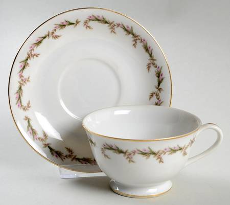 Footed Cup & Saucer Set