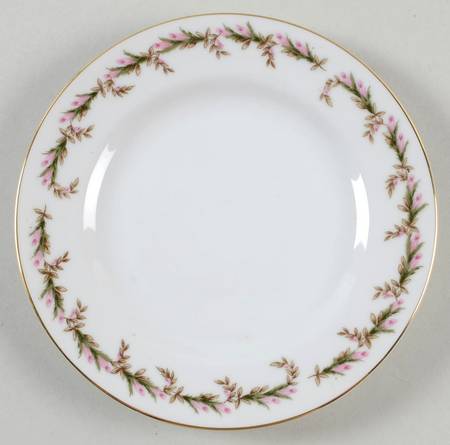 Rosebud Garland Bread & Butter Plate by Saji
