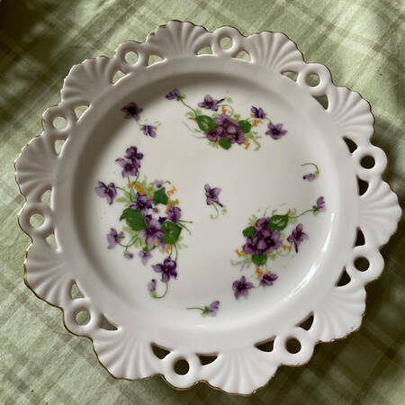 Sweet Violet Tea Plate