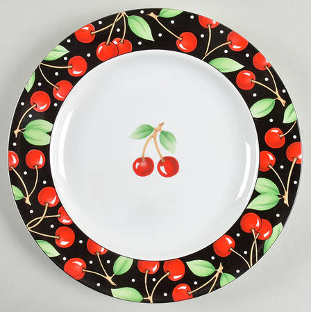 Cherries (No Verge) Salad Plate