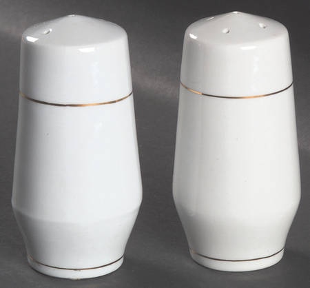 Classic Gold (White) Salt & Pepper Set
