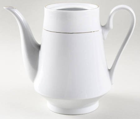 Classic Gold (White) Coffee Pot No Lid