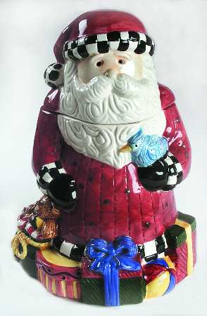 Magic of Santa Figural Cookie Jar & Lid