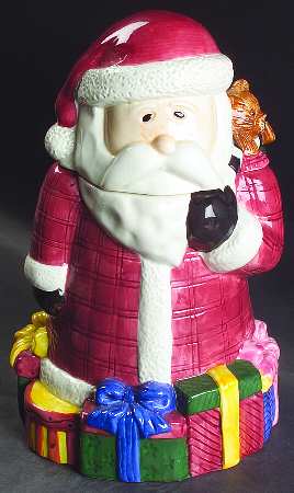 Magic of Santa Figural Cookie Jar & Lid