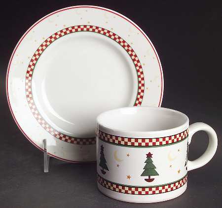 Magic of Santa Flat Cup & Saucer Set