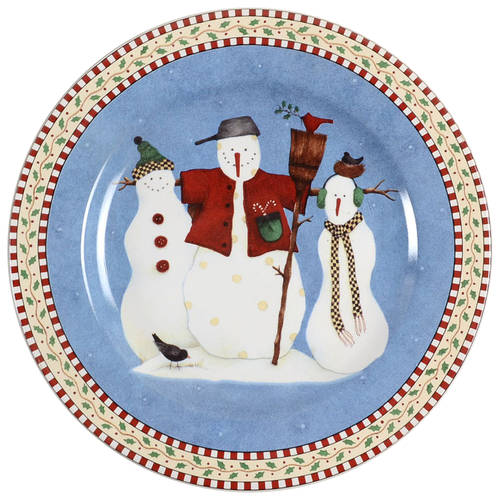 Snowman Salad Plate