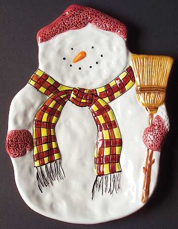 Snowman Cookie Tray