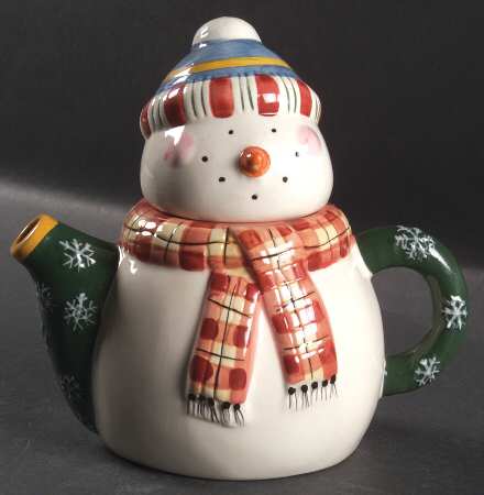 Snowman Individual Teapot & Lid