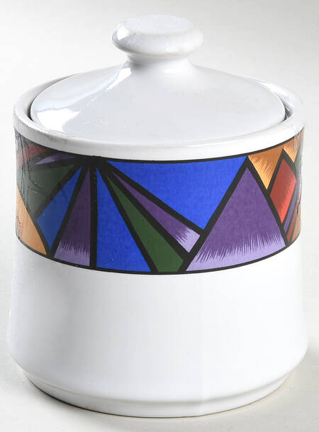 Sunset Mountain Sugar Bowl & Lid