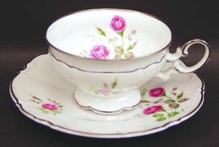 Heirloom Footed Cup & Saucer Set