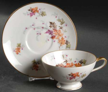 Indian Summer Footed Cup & Saucer Set